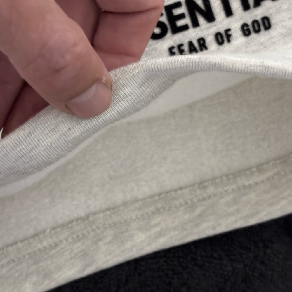 Fear of God Essentials Light Gray Athletic Shorts - Picture 4 of 7